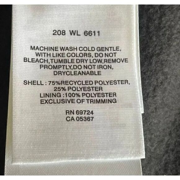 Columbia black long sleeve full zip fleece  soft cozy minimalist boho womens Jac - Picture 8 of 9